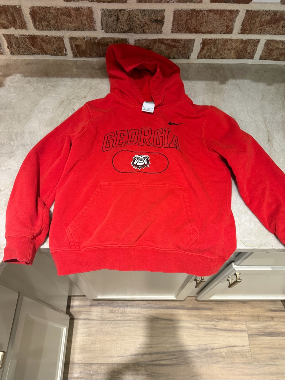 Nike Red UGA Georgia Hoodie Sweatshirt